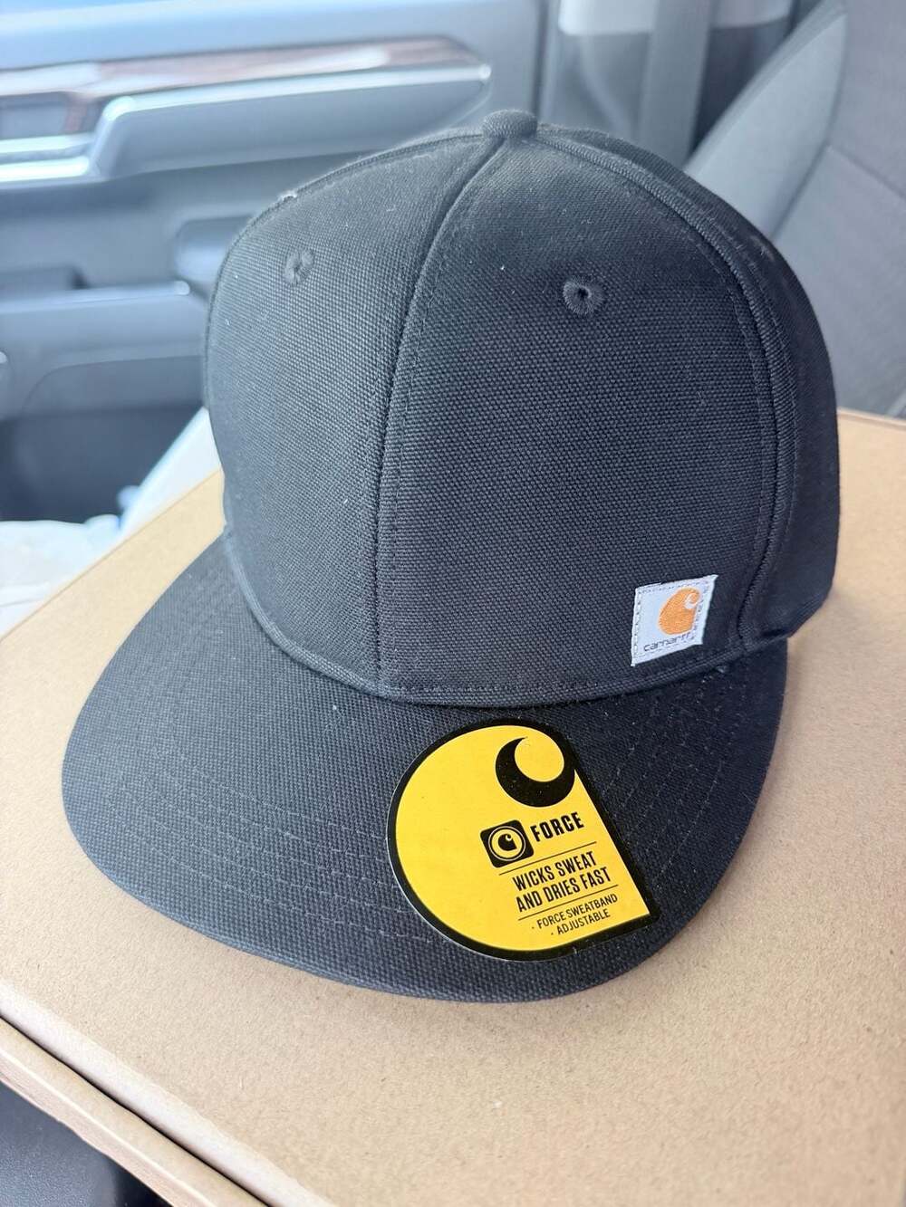 Carhartt Firm Duck Flat Brim Cap One Size Black